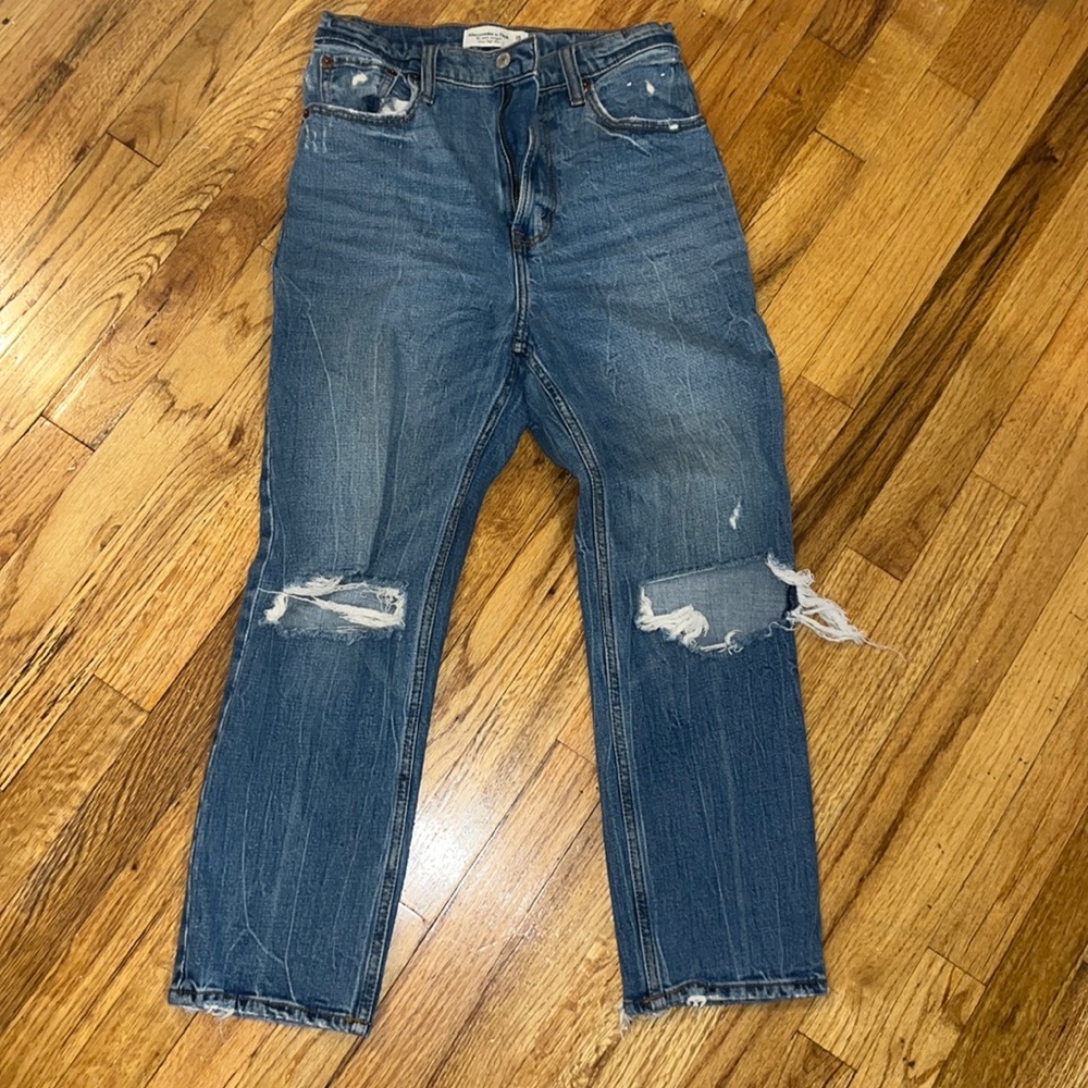 Abercrombie ankle straight high rise jeans size 26/2S